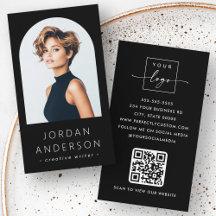 Logotipo preto do código QR minimalista moderno da