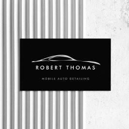 Cartão De Visita Logotipo Preto para Separação Automática, Reparo A