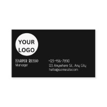 Logotipo preto personalizado