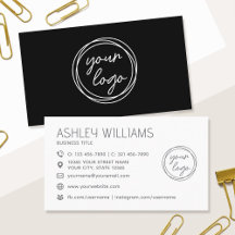 Logotipo Preto Profissional Cor Personalizada Mode