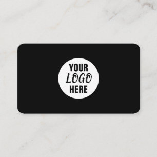 Cartão De Visita Logotipo profissional corporativo branco preto