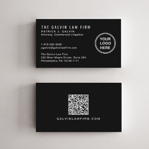 Cartão De Visita Logotipo Profissional da Empresa Código QR Emprega
