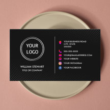 Logotipo profissional - Mídia social minimalista