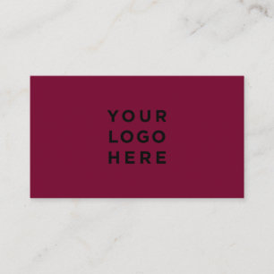 Cartão De Visita Logotipo profissional minimalista — Cherry Wine 