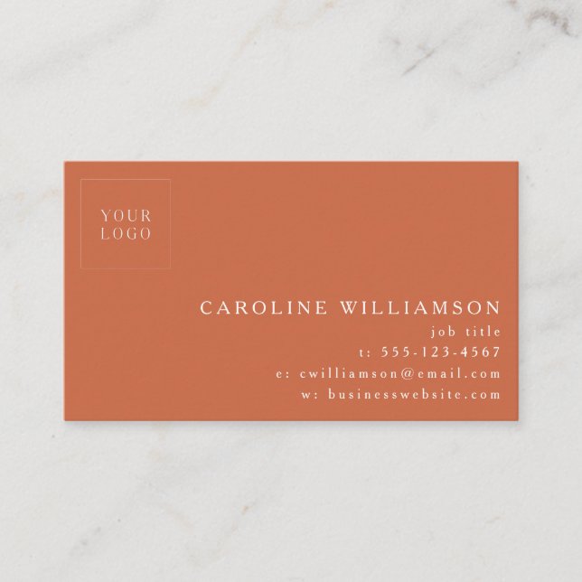 Cartão De Visita Logotipo profissional mínimo moderno e simples Ter (Frente)