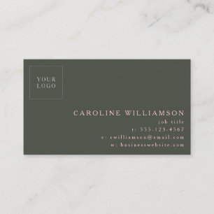 Cartão De Visita Logotipo profissional mínimo moderno e simples ver