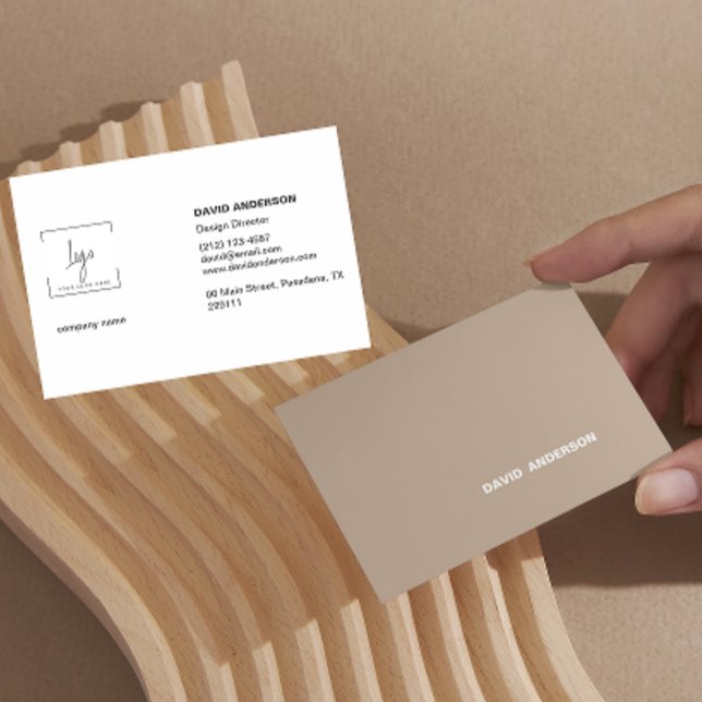 Cartão De Visita Logotipo profissional moderno (Criador carregado)