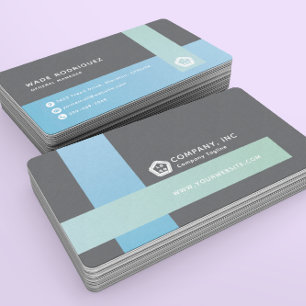 Cartão De Visita Logotipo profissional moderno para Abstrato