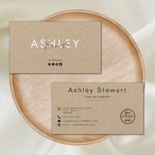 Cartão De Visita Logotipo profissional - Na moda minimalista modern