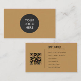 Cartão De Visita Logotipo profissional simples Empresa Dourada de c