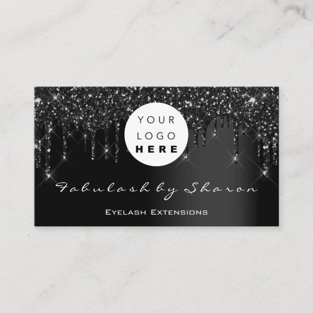 Cartão De Visita Logotipo Qr Black Drives Professional (Frente)