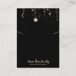 Cartão De Visita *~* Logotipo QR Colar de Lua Cósmica