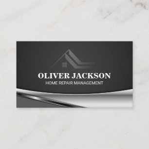 Cartão De Visita Logotipo residencial Na moda moderno