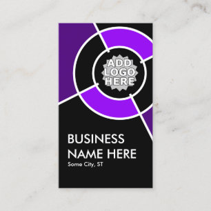 Cartão De Visita logotipo roxo do alvo