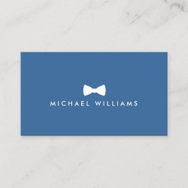 Cartão De Visita Logotipo Rustic Refined Men's Arco Tie Logo em Azu