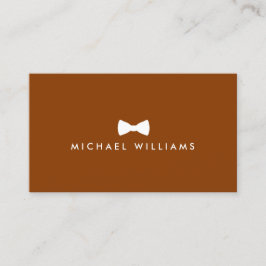 Cartão De Visita Logotipo Rústico de Arco Masculino em Caramel Brow
