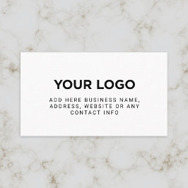 Cartão De Visita Logotipo simples da empresa