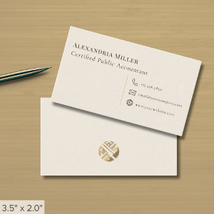 Cartão De Visita Logotipo simples de luxo