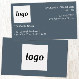 Cartão De Visita Logotipo Simples e Texto Cinza Carvão