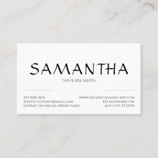 Cartão De Visita Logotipo simples em forma limpa moderno