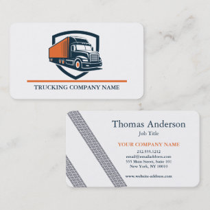 Cartão De Visita Logotipo Simples Moderno para Motorista Profission
