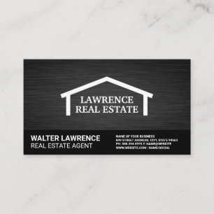 Cartão De Visita Logotipo superior do Real Estate Roof Antecedente