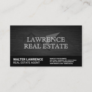 Cartão De Visita Logotipo superior do Real Estate Roof Textura esp