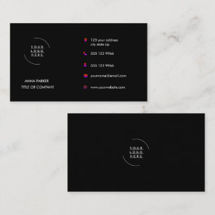 Cartão De Visita Logotipo & Texto Personalizado