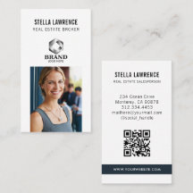 Logotipo Vertical de Foto Moderna para Agente Imob