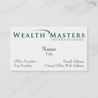 Cartão De Visita Logotipo WMI, Nome, Título, Endereço de e-mail, O 