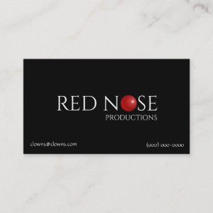 Cartão De Visita Logotipos Nariz Vermelho