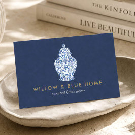 Cartão De Visita Loja de Decoração de Interiores Boutique Logotipo
