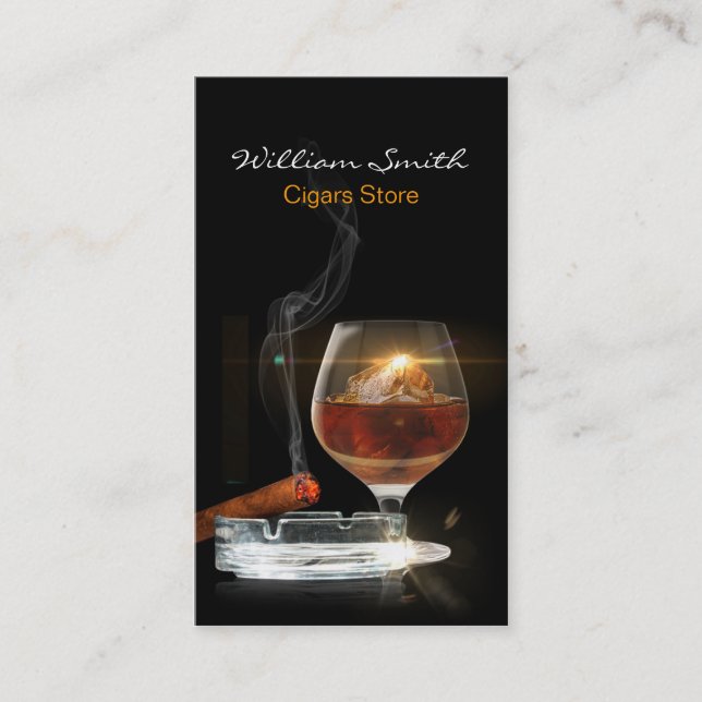 Cartão De Visita Loja de doces/cigarros (Frente)