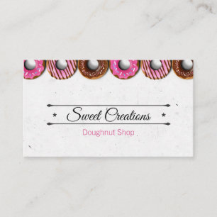 Cartão De Visita Loja de Donuts - Loja de Donuts