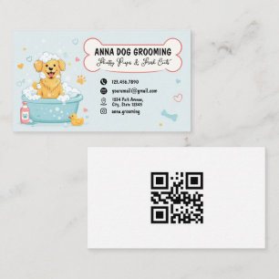 Cartão De Visita Loja de embelezamento de cães Pet Boutique Cachorr