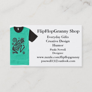 Cartão De Visita LOJA de FlipFlopGranny