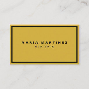 Cartão De Visita Loja de Luxo Minimalista Dourado/Preto