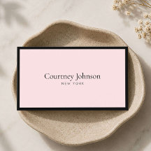 Loja de Luxo Minimalista Elegante Preto/Rosa