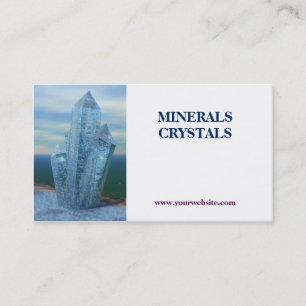 Cartão De Visita loja de minerais dos cristais