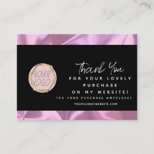 Cartão De Visita Loja de Moda Boutique Beleza Rosa Logotipo de Agra