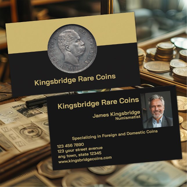 Cartão De Visita Loja de Moedas do Numismata (Criador carregado)