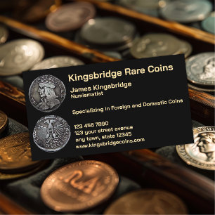 Cartão De Visita Loja de Moedas do Numismata 
