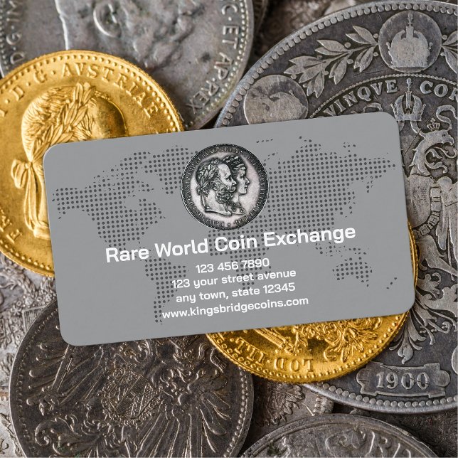 Cartão De Visita Loja de Moedas do Numismata (Criador carregado)