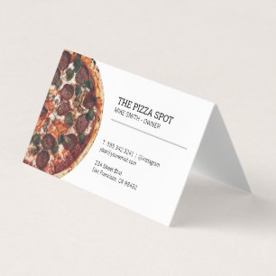 Cartão De Visita Loja de Pizza