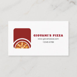 Cartão De Visita Loja de Pizza