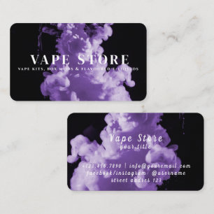 Cartão De Visita Loja de Vape de Tabaco de Cigarro
