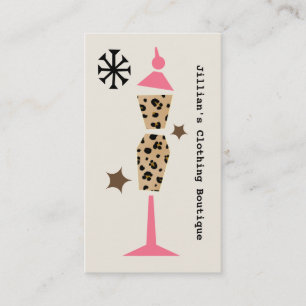 Cartão De Visita Loja de Vestuário Boutique - Formulário de Vesti