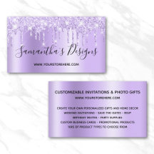 Loja Online Pale Lavender Glitter Drips Ombre