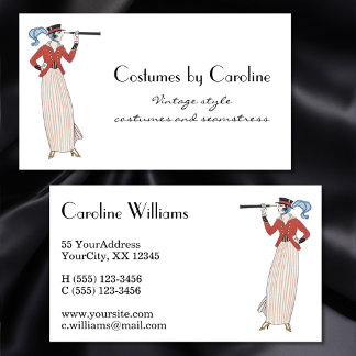 Cartão De Visita Lojas de Costureira de Roupas Vintage