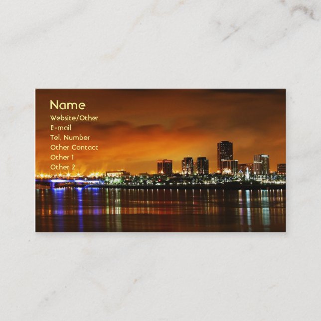 Cartão De Visita Long Beach CA (Frente)